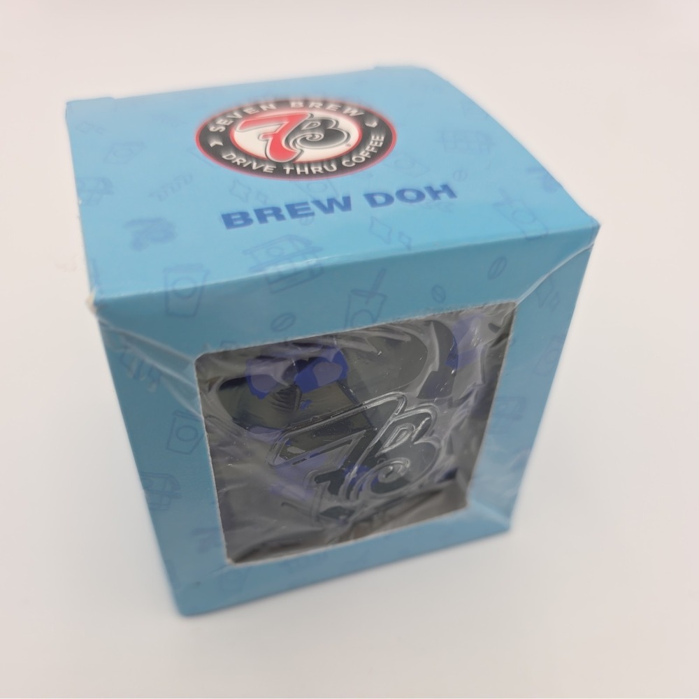 NEW! Genuine 7 Brew Collector's Brew Doh (Squishy Dough) Blue Slow Rise Cube